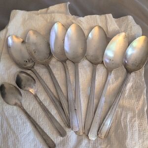Classic Silver Flatware Spoon Set